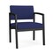 Lesro Lenox Steel Wide Guest Chair Metal Frame, Black, OH Cobalt Upholstery LS1201 - alternate 1